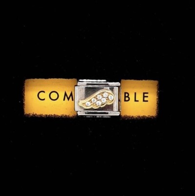 Original Nomination Composable Classic 9K Rose Gold Engelsflügel Charm 430302/03