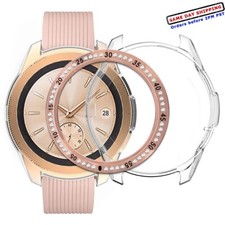Bling Diamond Bezel Ring Cover Soft Case For Samsung Galaxy Watch 42mm SM-R810N