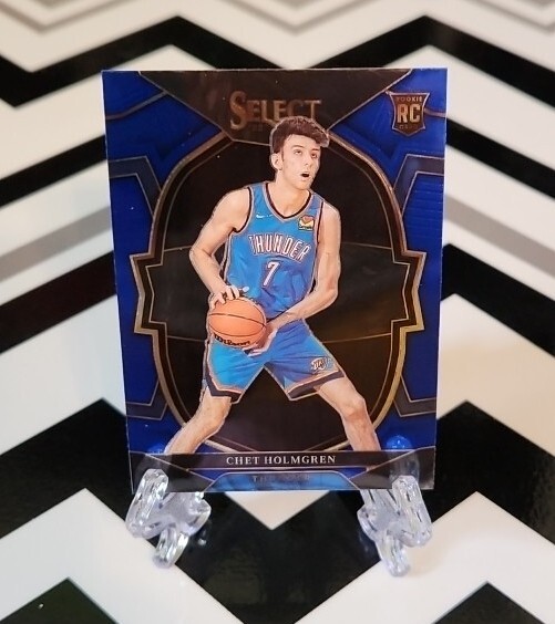CHET HOLMGREN 2022-23 Select Blue Prizm Concourse Rookie #83 OKC Thunder