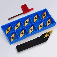 SVJCR1616H16 16mm CNC Lathe Turning Tool Holder + VCMT 160404 331Carbide Inserts