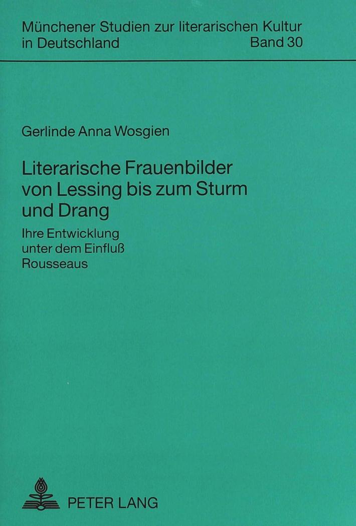 Thumbnail - Literarische Frauenbilder Von Lessing Bis Zum Sturm Und Drang |