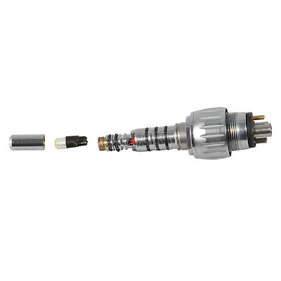 Dental Handpiece Coupler - 4 Hole (Midwest) 6 Pin Fiber Optic LED, Kavo Compatible