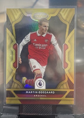 2022-23 Martin Odegaard Panini Chronicles Certified Gold Arsenal 