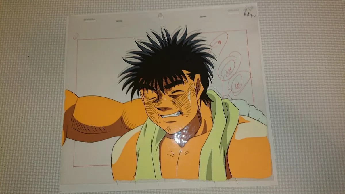 Hajime no Ippo Production Cel Ippo Makunouchi sketch included