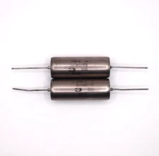 2x K40Y-9 K40U-9 0.47uF 200V Audio Capacitors Paper in Oil PIO / NOS / Tested