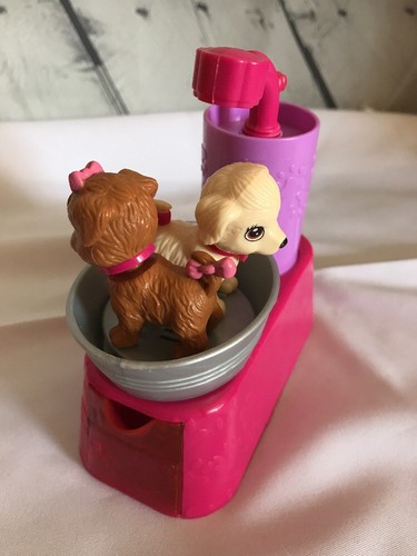 Barbie Pet Shop Dog Wash 2011 Mattel Suds and Hugs Pups Play Bath Time - Picture 3 of 7