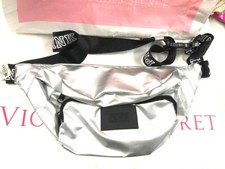 Victoria's Secret PINK Sport Oversized Fanny Pack Belt Bag Silver
