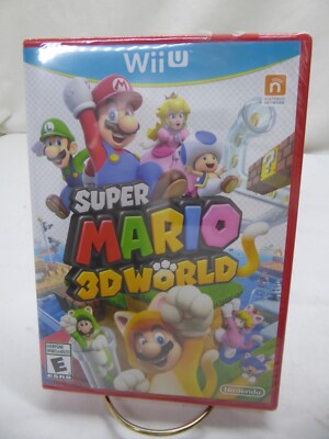 Super Mario 3D World (Nintendo Wii U, 2013) Red case new never