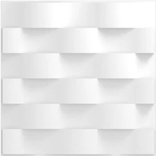 12 Tiles 3D Wall Panels PVC Tiles Textured Bricks Art Design 19.6" x 19.6"