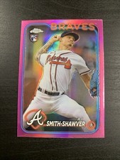 2024 Topps Chrome AJ Smith-Shawver RC Pink Refractor #19 - Atlanta Braves