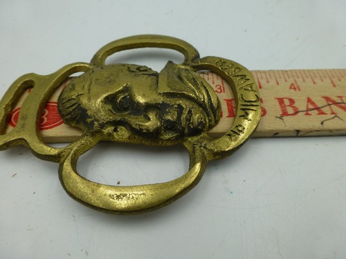 Six Vintage Horse/Bridle Brasses: Bird/Virgo/Taurus/Jockey/Mr. Micawber/Cabby - Picture 15 of 19