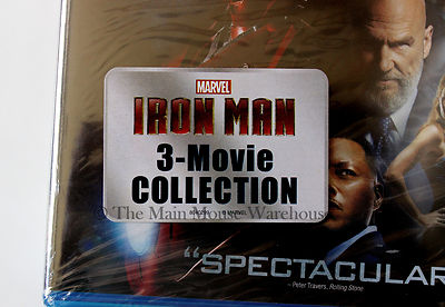 Marvel Iron Man Trilogy 1 2 & 3 Blu-ray Movie Collection English