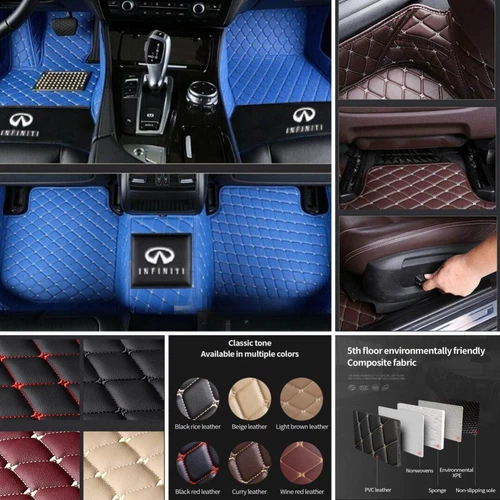 For Infinity G35 G25 G37 G20 Q50 QX50 QX60 M35 M37 M45 Car Floor Mats Liners - Picture 9 of 37