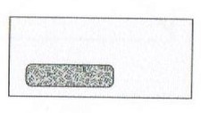 No. 9 White Window Envelopes w Inside Security Tint, 3-7/8" x 8-7/8"