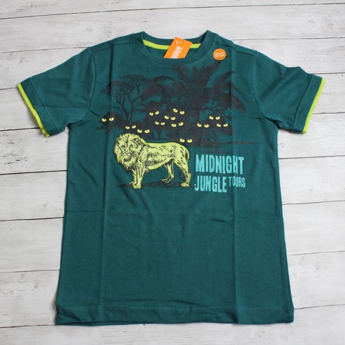Gymboree Boy's Casual Tee Crew Neck Shirt Size 4 Safari Jungle Lion Short Sleeve - Picture 6 of 8