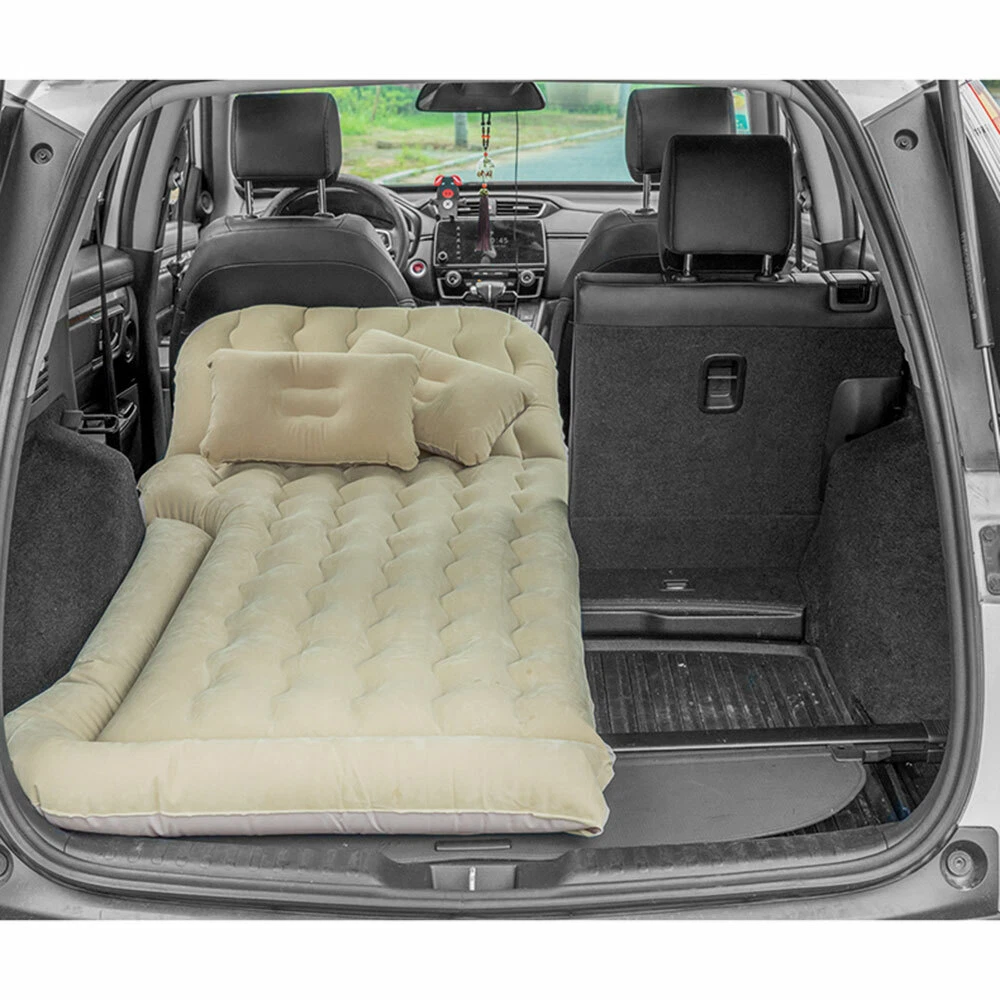 For Car SUV Travel Camping Back Seat Inflatable Mattress Air Bed w/Pillow &  Pump