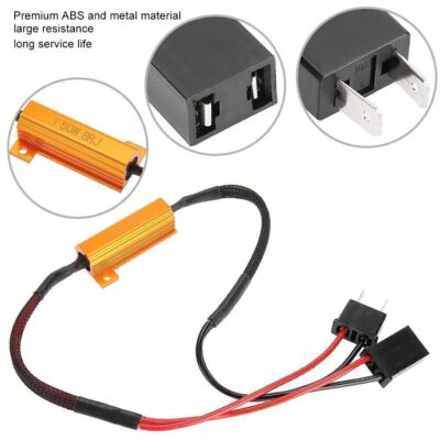 2PCS H7 LED Lastwiderstand Fehlerfrei Canbus Anti Flicker Decoder Kein Fehler