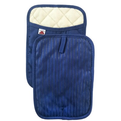 Big Red House 2-Piece Heat Resistant Pot Holders (Royal Blue)