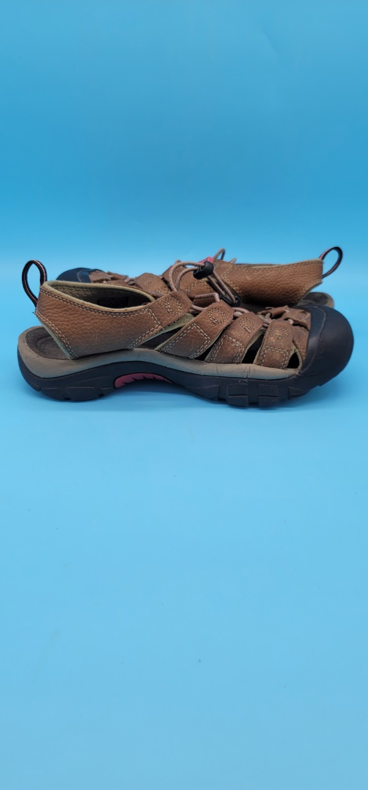 Sandali da trekking uomo KEEN lavabili taglia 9 5 marrone marrone rosso lettera