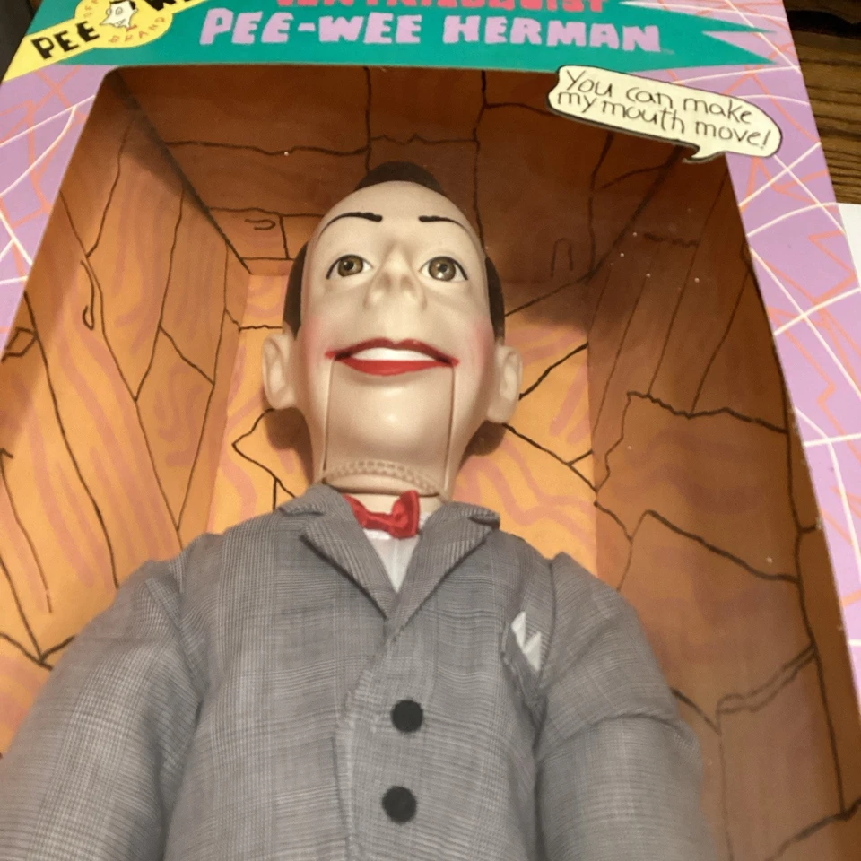 PEE WEE HERMAN Ventriloquist Puppet Doll 25” 1989 Matchbox Large  Vintage NIB - Image 2 of 4