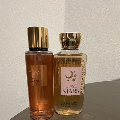 Victoria's Secret Amber Romance Mist + Bath & Body Works In the Stars Wash Set