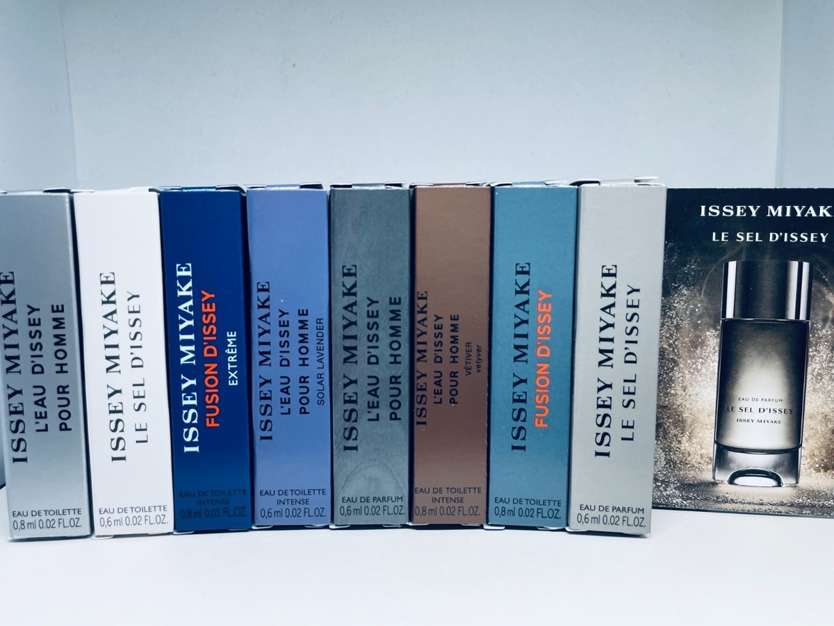 ISSEY MIYAKE 香水セット Issey Miyake Cologne Collection For Men Sample Spray 8pc Set | eBay