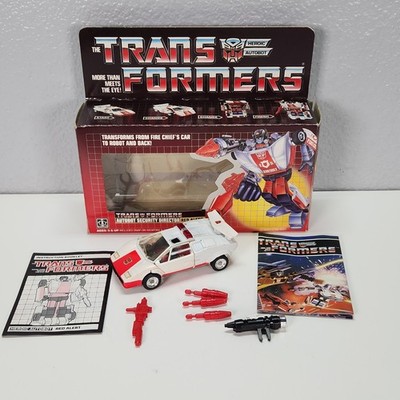 Vintage G1 Transformers Red Alert Figure 1985 Hasbro Complete