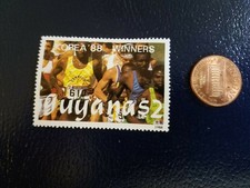 Winners Runners Marathoners Olympics Guyana Korea 1988 Perforated Stamp