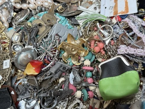 17Pounds Vintage to Modern Costume Mystery Jewelry Junk Tangled Estate Craft Lot