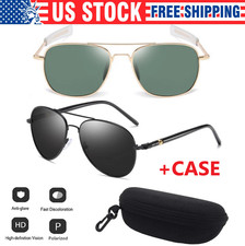 Aviator Sunglasses Premium Military Pilot Ultraviolet Mens Polarized Sunglasses