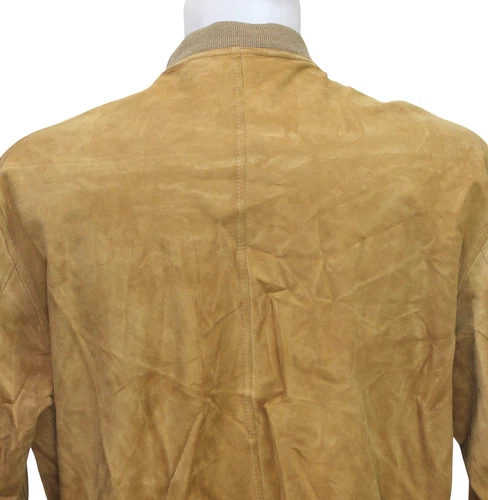 Bally of Switzerland Soft Leather Reversible Bomber Jacket Camel Italy Size 40 image 9