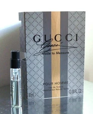 Gucci MADE TO MEASURE Pour Homme 2ml Vial Spray Men Cologne MINI