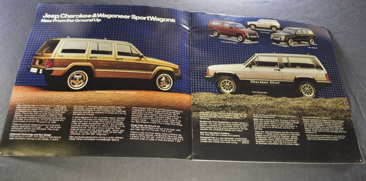 1984 Jeep Brochure Cherokee SportWagon Wagoneer Chief Limited
