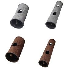 Collapsible Tunnels Tube Cat Playing Tunnel Plush Foldable Hideaway Tent