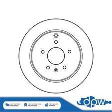 Adatto per Vauxhall Antara 2006-2015 Chevrolet Captiva 06- 2x dischi freno posteriori DPW