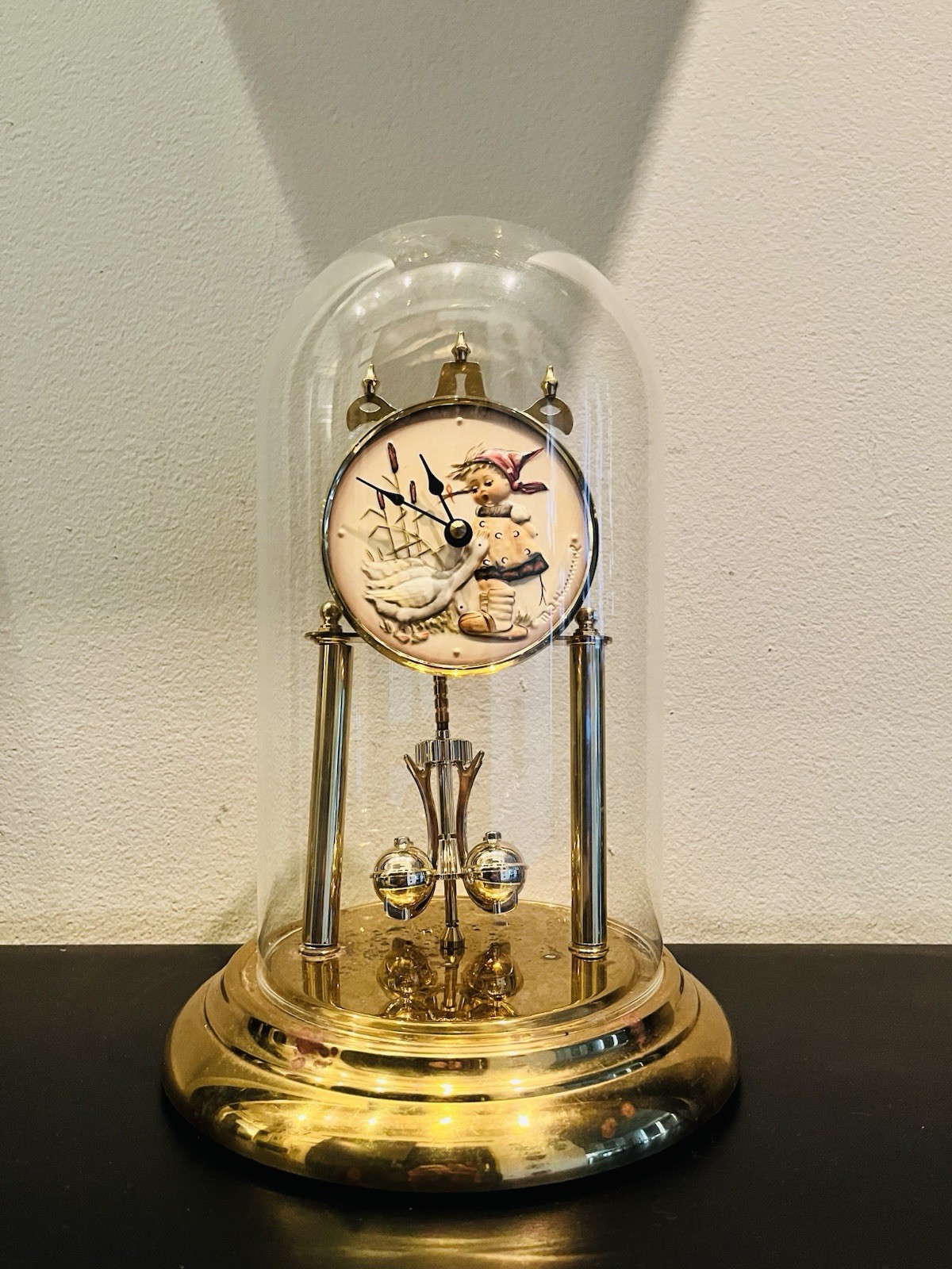 Vintage Goebel M.J. Hummel "Goose Girl" anniversary clock (Made In Germany).