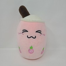 Boba Tea Cup Plush Milk Tea Pink Strawberry Stuffed Toy