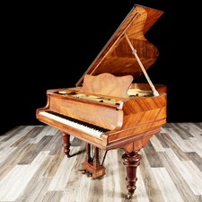 1903 Hamburg Steinway A 6'2" Victorian Circassian Walnut Grand Piano