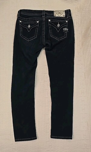 Miss Me Signature Skinny Low Rise Dark Wash Jeans Size 29 (29x36) - Picture 6 of 12