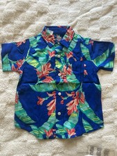 Boys 2T Button Down Shirt Hawaiian Style NWT The Children  s Place