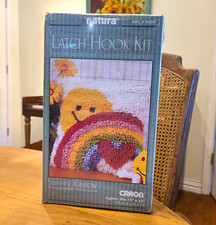 Caron Latch Hook Rug Kit Sunshine Rainbow P504 w/ Canvas Pattern/Chart