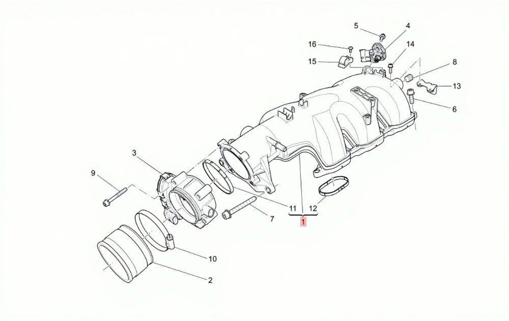 13-19 MASERATI GHIBLI QUATTROPORTE 3.0L ENGINE MOTOR AIR INTAKE MANIFOLD OEM