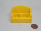 Vintage Fisher Price little people yellow 2-seat living room sofa/couch