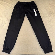Champion Boys Black Fleece Jogger Pants Elastic Waist L 25" Inseam MPN