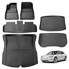 Floor Mats Cargo Liner For 2024-2025 Tesla Model 3 Highland All Weather