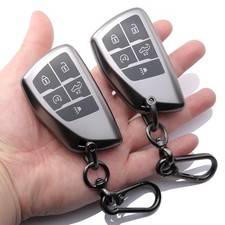 2-Pack Key Fob Cover Fits 2022 2023 2024 2025 2026 GMC Sierra, Chevy Grey