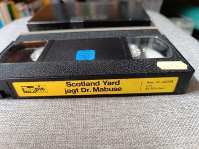 VHS - Scotland Yard jagt Dr.Mabuse - Toppic  - 84 Min. - s/w