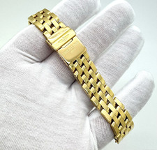 BREITLING PILOT ARMBAND 15MM 18K 750 SOLID GOLD BRACELET 66.7-Gramms CALLISTINO