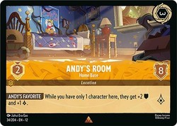 Andy's Room - Home Base 34/204 Rare Wilds Unknown Disney Lorcana