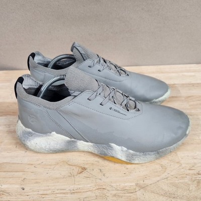 ECCO Shoes Men 9 US 43 EU Golf Biom H5 Hybrid Gray Waterproof Leather Lace